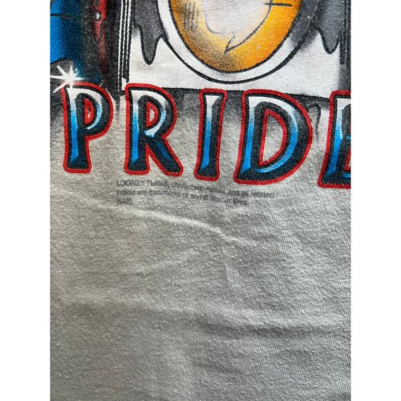 Vintage Harley Davidson Taz Looney Tunes Shirt Chandler Arizona Brown Tee Medium - Picture 6 of 12